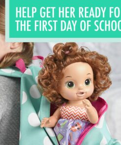Baby Alive C2695 READY FOR SCHOOL BABY: Brown Hair Baby Doll, School-Themed Dress, Doll Accessories Include Notebook & Brush, Doll For 3-Year-Old Girls and Boys and Up, Multicolor (Amazon Exclusive) 26 81cOTYFsz0L