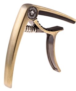 Nordic Essentials Guitar Capo Deluxe with Carrying Pouch - Brushed Metallic Bronze 26 81cPSlIZ88L