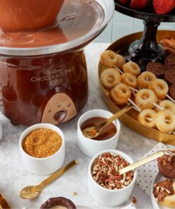 Wilton Chocolate Pro Chocolate Fountain and Fondue Fountain - Designed to Keep Chocolate Melted for Easy Treat Dipping, 3-Tier, 16-Inches Tall, 4-lb Capacity No Size Brown 23 81cPfyLq6eL