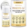 Progesterone Cream for Women 2000mg | Bioidentical From Wild Yam, Dermatologist-Tested | For Menopause & Menstrual Support | Micronized USP, Paraben-Free & Soy-Free Topical ProgestoLife (96 Servings) Progesterone Cream