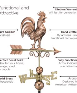 Good Directions Bantam Rooster Weathervane, Pure Copper 22 81cS7mJrWjL