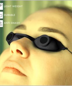 Super Sunnies Evo Flexible Tanning Bed Goggles UV Eye Protection Black Glasses, FDA Compliant 18 81cSYLEttbL