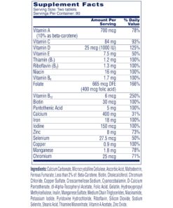 One A Day Women’s Petites Multivitamin,Supplement with Vitamin A, C, D, E and Zinc for Immune Health Support, B Vitamins, Biotin, Folate (as folic acid) & more,Tablet, 160 count 160 Count (Pack of 1) 27 81cVOcsCFeL