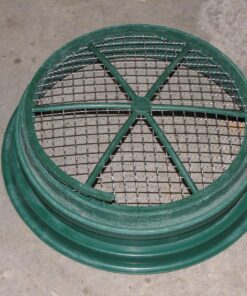 SE 13 1/4 Inch Stackable Classifier Gold Prospecting Pan Set - Includes 1/2" 1/4" 1/8" 1/12" and 1/20" Stainless Steel Mesh Sifting Pans, Green, 5 Pack 5 Pieces 33 81cVRIm6DmL