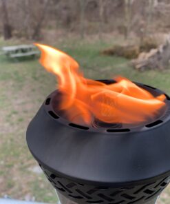 TIKI Brand Island King Outdoor TIKI Torch for Backyard, Patio and Garden, Metal Brown - 65 Inch, 1120129 Gun Metal 38 81cWAmf37GL