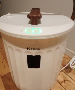 Keenray Towel Warmer Bucket, Luxury Hot Towel Warmer with LED Display, Child Safety Lock, Heat Timer 15/30/45/60 Min Adjustable, for Hot Tub, Bathroom, Spa, Brown, CL27 30 81cYgYjGBqL