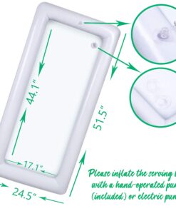 Inflatable Serving Bar Salad Ice Tray Food Drink Containers - BBQ Picnic Pool Party Supplies Buffet Luau Cooler,with a Drain Plug 21 81caWu4PIYL