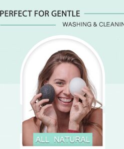 pureSOL Konjac Sponge - Original - Facial Sponge, Sponge, Eco-Friendly - Gentle Exfoliating Sponge, Deep Cleansing, Improved Skin Texture - Konjac Facial Cleansing Sponge The Original 15 81cbHErBfSL