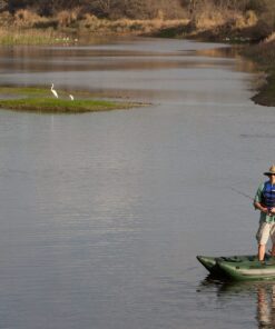 Sea Eagle 285 Frameless Inflatable 9’ Pontoon Fishing Boat - 1 Person- Lightweight, Portable-Perfect for Hunting & Fishing-Sets up in 5 Minutes 285fpb Frameless Fishing Boat Pro Package 33 81cbSiLLAFL