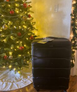 Samsonite Omni PC Hardside Expandable Luggage with Spinner Wheels, 3-Piece Set (20/24/28), Black 3-Piece Set (20/24/28) 46 81cbbwMs6KL