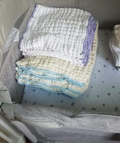 OsoCozy Prefolds Unbleached Cloth Baby Diapers, Size 1 (7-15 lbs), 6 Pack, Soft, Absorbent and Durable 100% Natural Cotton 36 81cbiaFiGoL