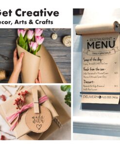 Industrial Grade Paper for Moving & Packing | Shipping, Gift Wrapping, Arts, Crafts & Table Settings | Recycled Kraft Paper Roll | 30 inches x 150 feet | by The Paper Factory LLC 11 81cdYC468BL