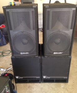 Rockville RBG15S 1600w Active Powered PA Subwoofer w/DSP + Limiter Pro/DJ, 15 inch, Black 39 81cevBhUPLL