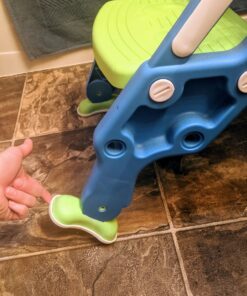 Potty Training Toilet Seat with Step Stool Ladder for Boys and Girls Baby Toddler Kid Children Toilet Training Seat Chair with Handles Padded Seat Non-Slip Wide Step (Blue Green) Blue+Green 60 81cgN7ASS2L
