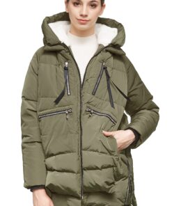Orolay Women's Thickened Down Jacket Large Green 30 81ciYwJ6 PL
