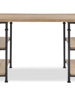 HOMELEGANCE Factory Metal Frame Writing Desk, Rustic Brown 23 81cidzdq1oL