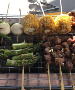 Fire Sense 60450 Yakatori Internal Grates Charcoal Chrome Cooking Grill Japanese Table BBQ Handmade Using Clay Adjustable Ventilation For Outdoor Barbecues Camping Traveling - Large - Tan 40 81cjBnbWRjL