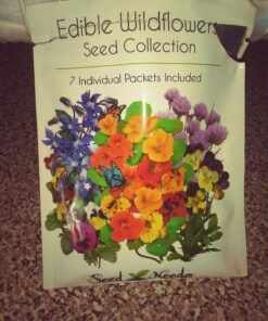 Seed Needs, Edible Wildflower Seed Packet Collection (7 Varieties of Flower Seed for Planting) Non-GMO & Untreated - Includes Viola, Pansies, Chives, Borage, Calendula, Nasturtium and Bee Balm 31 81ckgrOFGTL