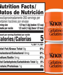 Knox Unflavored Gelatin Duel Pack (2 ct Pack, 16 oz Canisters) 1 Pound (Pack of 2) 28 81ckoUmGQzL