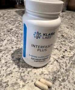 Klaire Labs Ther-Biotic Interfase Plus - Enzyme Combination to Disrupt Biofilm Matrix + EDTA - Gastrointestinal System, Gut Flora, Biofilm & Detox Support (120 Capsules) 120 Count (Pack of 1) 5 81cl4OaQzL
