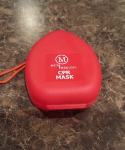 MCR Medical CPR Rescue Mask, Adult/Child Pocket Resuscitator, Hard Case with Wrist Strap 22 81clOWRd7 L