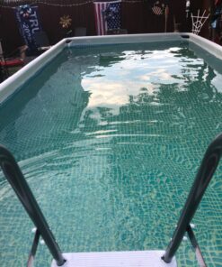 INTEX 26791EH Prism Frame Premium Rectangular Above Ground Swimming Pool Set: 16ft x 8ft x 42in – Includes 1000 GPH Cartridge Filter Pump – Removable Ladder – Pool Cover – Ground Cloth 16ft x 8ft x 42in / Rectangular 43 81cmW9ywYL