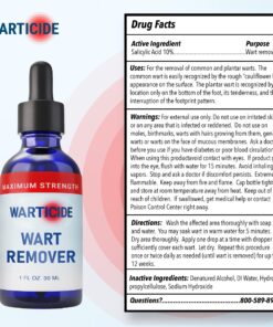 Warticide Fast-Acting Wart Remover - Plantar and Genital Wart Removal, Attacks Warts On Contact, Easy Application (1 Fluid Ounce) 1 Fl Oz (Pack of 1) 21 81cmp1SEGOL