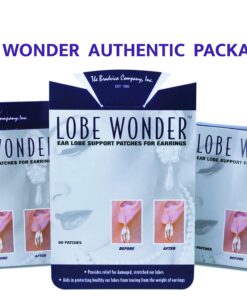 Lobe Wonder - The ORIGINAL Ear Lobe Support Patch for Pierced Ears - Eliminates the Look of Torn or Stretched Piercings - Protects Healthy Ear Lobes from Tearing - 60 Patches - Clear & Latex-Free 33 81cmx7efFOL