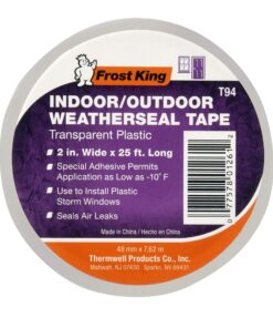 Frost King Clear T94H Plastic Weather-Seal Tape 2-Inch by 25-Feet, 2" X ft, Foot 2" X 25 ft 6 81cnjjFAP1L