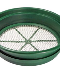 SE 13 1/4 Inch Stackable Classifier Gold Prospecting Pan - 1/8 Inch Stainless Steel Mesh Sifting Pan, Green Pans 16 81cofjJSTWL
