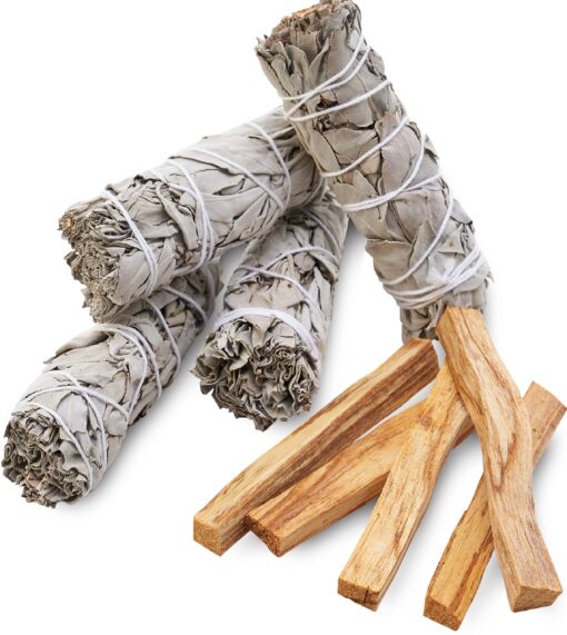 JL Local Smudge Kit Refill - White Sage & Palo Santo for Smudging, Healing, Purifying, Meditating & Incense