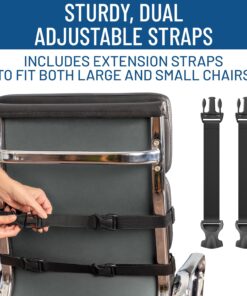 Everlasting Comfort The Original Lumbar Support Pillow - Improves Posture, Promotes Back Pain Relief - Superior Office Chair Back Support for Gaming and Desk Chairs - Lumbar Pillow for Car, Couch Black 26 81cpGfE7YSL