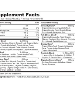 NATURELO Raw Greens Superfood Powder - Wild Berry Flavor - Boost Energy, Detox, Enhance Health - Organic Spirulina - Wheat Grass - Whole Food Nutrition from Fruits & Vegetables - 60 Servings 60 Servings (Pack of 1) 25 81cpQUPL2kL