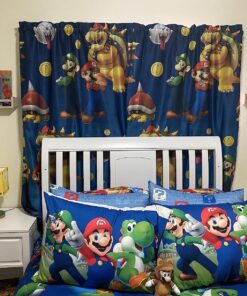 Franco Kids Room Darkening Window Curtain Panel, 42 in x 63 in, Super Mario 26 81cqQtf9oL