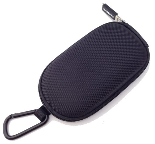 CASEBUDi Tough Travel Carrying Case for Apple Magic Mouse 1 and 2 | Hard Shell Ballistic Nylon (Black) Black