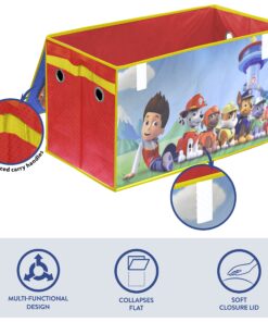 Idea Nuova Nickelodeon Paw Patrol Collapsible Children’s Toy Storage Trunk, Durable with Lid 23 81csKAFzUIL