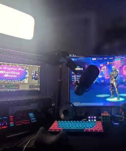 Elgato Key Light - Professional 2800 lumens Studio Light with desk clamp for Streaming, Recording and Video Conferencing, Temperature and Brightness app-adjustable on Mac, PC, iOS, Android 35 81csVA4e5yL