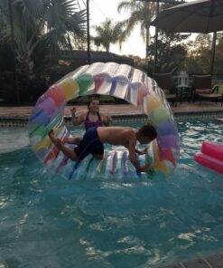 Greenco Giant Inflatable Pool Float, Inflatable Pool Floats, Inflatable Raft for Summer, Giant Pool Lounger, Pool Accessories, Lake Floats & Pool Toys, Summer Fun for Pool, Lake, Beach Party Wheel 27 81csX43YpXL