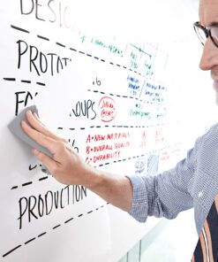 Post-it 3M Post-It Dry Erase Cleaning Cloth (MMMDEFCLOTH), 10 5/8" x 10 5/8", Grey,white 11 81cskwwra7L