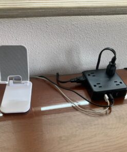 TROND Power Strip Surge Protector - Flat Plug Extension Cord, 8 Widely-Spaced Outlets, 4 USB Charger(1 USB C Port), 5FT Ultra Thin Cord, 1440J, Flat Wall Plug, Desk Charging Station for Travel, Black 5 FT-1 USB C 52 81ct0m195cL