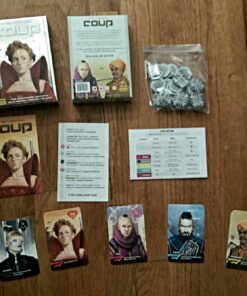 Coup Card Game - Strategy, Bluffing, & Fast Fun for Family Game Night – Easy to Learn 15-Minute Rounds – Popular Games for 2-6 Players Ages 10+, Teens, and Adults – By Indie Boards and Cards 64 81ct7t5rv L 1