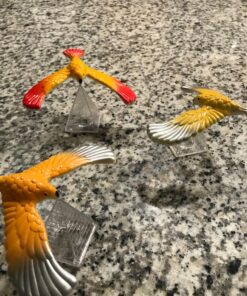 3 Pcs Cute Balancing Bird With Clear Triangle Stand (Colors May Vary) By C&H Solutions® 25 81ctIc359NL