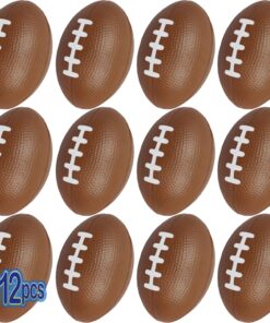 Mini Foam Footballs 12 Pcs Pack | 3.25” Inch Party Favor Balls for Kids | Mini Football Stress Ball Bulk | Toy Sports Little Footballs | Big Game Party Decoration Balls | Small Foam Football for Kids 12 Pack (Footballs) 19 81ctPQVSEWL