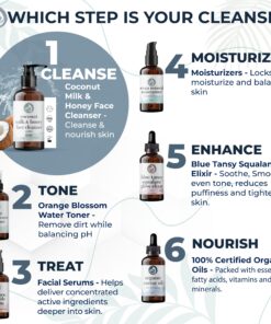 Foxbrim Naturals Coconut Milk & Honey Facial Cleanser with Organic Aloe Vera & Jojoba Oil - No added Fragrance, Gentle & Hydrating Face Wash Gel for Sensitive to Dry Skin, 4oz 29 81cv1eAQuYL 1