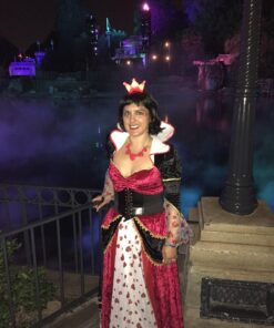 Forum Novelties womens Alice in Wonderland Costume Queen Of Hearts, Red, Standard US 22 81cwsb82JL