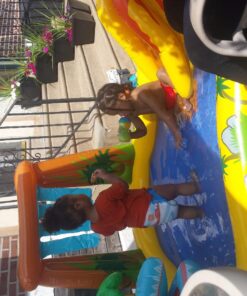 Intex Dinosaur Inflatable Play Center, 98in X 75in X 43in, for Ages 2+ 69 81cxEEEgInL