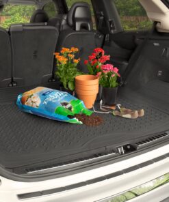BDK-MT-785 Heavy Duty Cargo Liner Floor Mat-All Weather Trunk Protection, Trimmable to Fit & Durable HD Rubber Protection for Car SUV Sedan Auto - Black 27 81cyj6MdJLL 1
