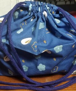 Japanese Traditional Rabbit Blossom Bento Box Set - Square 2 Tier Bento Box, Rice Ball Press, Bento Bag (Blue) 58 81czNbVAX4L