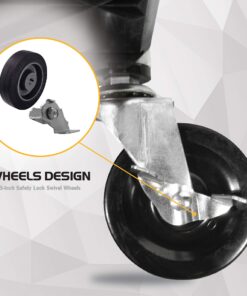 Olympia Tools 85-188 Pack-N-Roll Folding Collapsible Service Cart, Black, 50 Lb. Load Capacity per Shelf 150LB 44 81d07qqRkuL