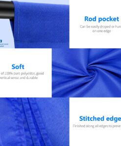 NEEWER 6x9 feet/1.8x2.8m Photo Studio 100% Pure Polyester Collapsible Backdrop Background for Photography, Video and Television (Backdrop ONLY) - Blue 17 81d0NvwpJfS